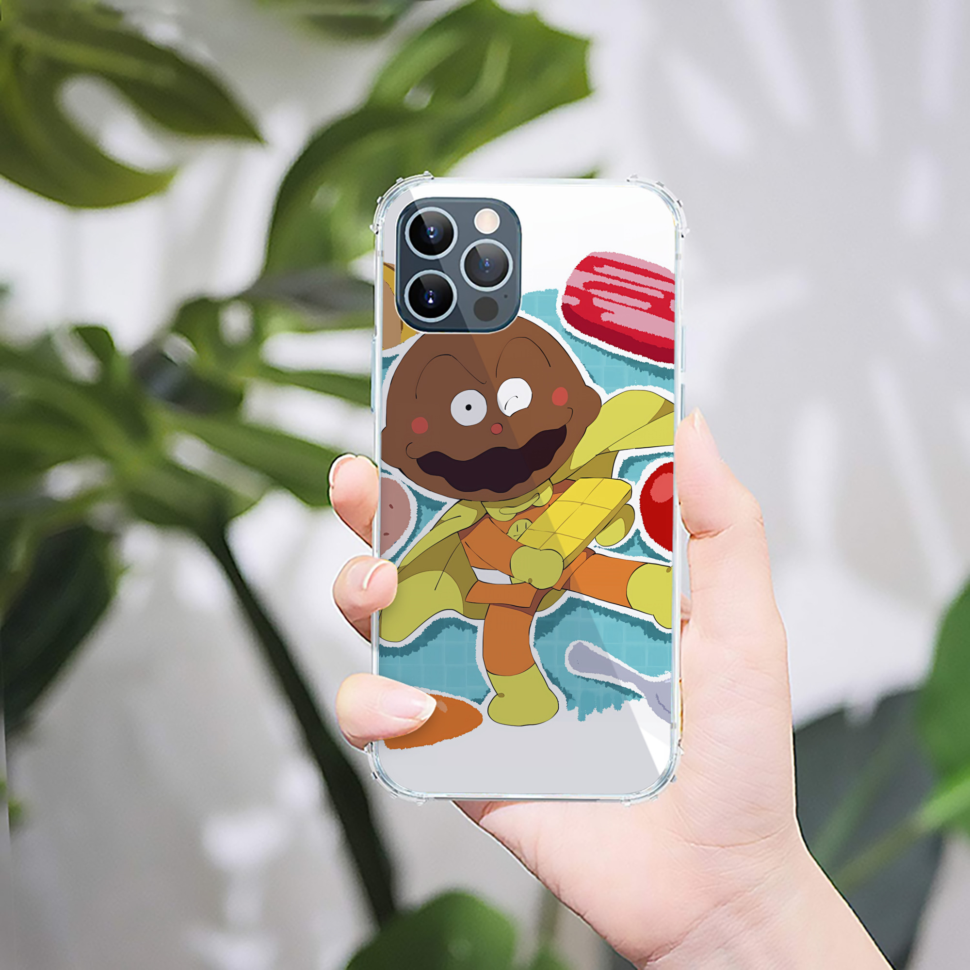 （画像用） アンパンマン Anpanman 【iPhone 12シリーズ対応】透明スマホケース（クリアソフトケース）
